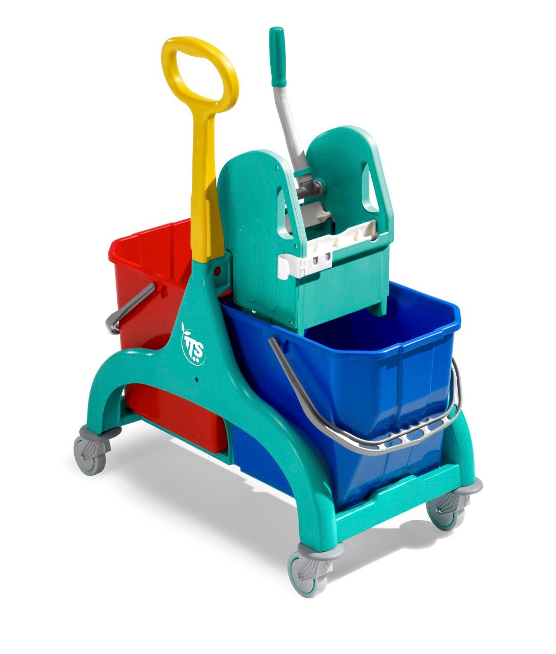 Double-bucket cleaning trolley —” Dhanya Hospitals, Rajapalayam
